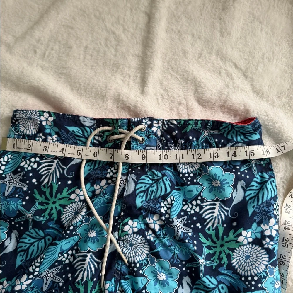 Nautica Tropical Blue Floral Board Shorts